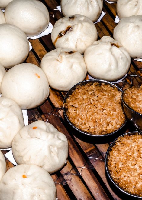Like these steamed bao buns. 